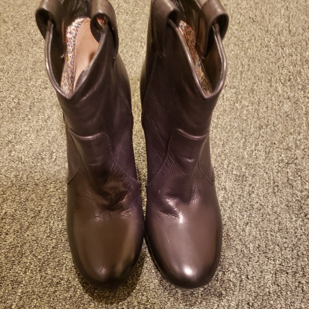 Lawrence Dacade Pete Black Leather Bootie Size 35 US 5